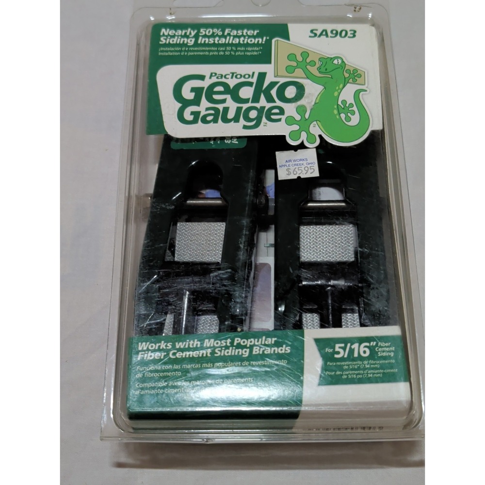 PacTool SA903 Gecko Gauge 5/16" Fiber Cement Siding Installation Tool 2-Pack NEW